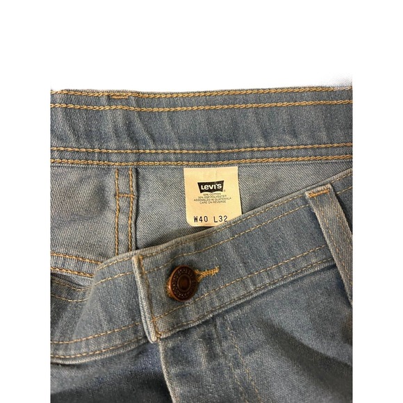 Levis Jeans Mens 40x32 Brown Tab, Vintage 90s Made in USA Light Wash - Picture 5 of 9